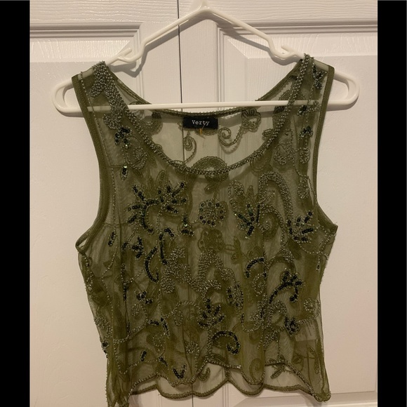 Beaded Crop Top - Picture 2 of 2